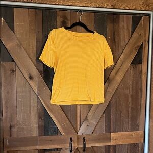 Yellow Striped Women's Top